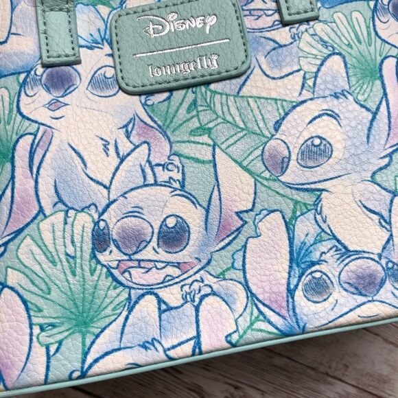 Loungefly Disney Lilo & Stitch Sketch Mini Dome Crossbody Purse - Picture 4 of 5